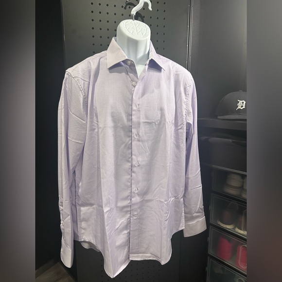 Report Collection Purple Dress Shirt Classic Design - Picture 1 of 3